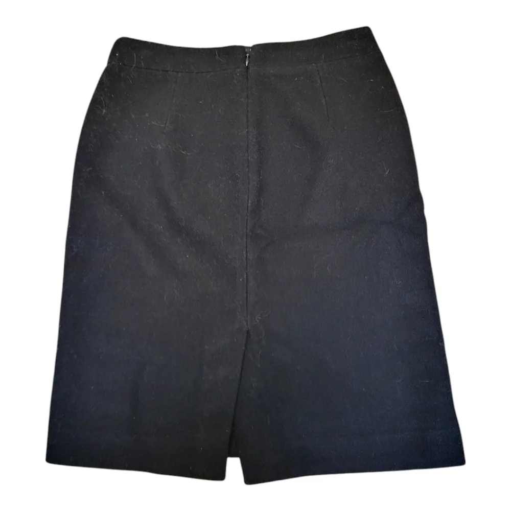 J. Crew Mercantile Classic Black Wool Blend Knee-Length Pencil Skirt - Size 00
